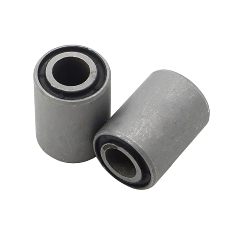 Center bonded bushings, shock absorbing bushings